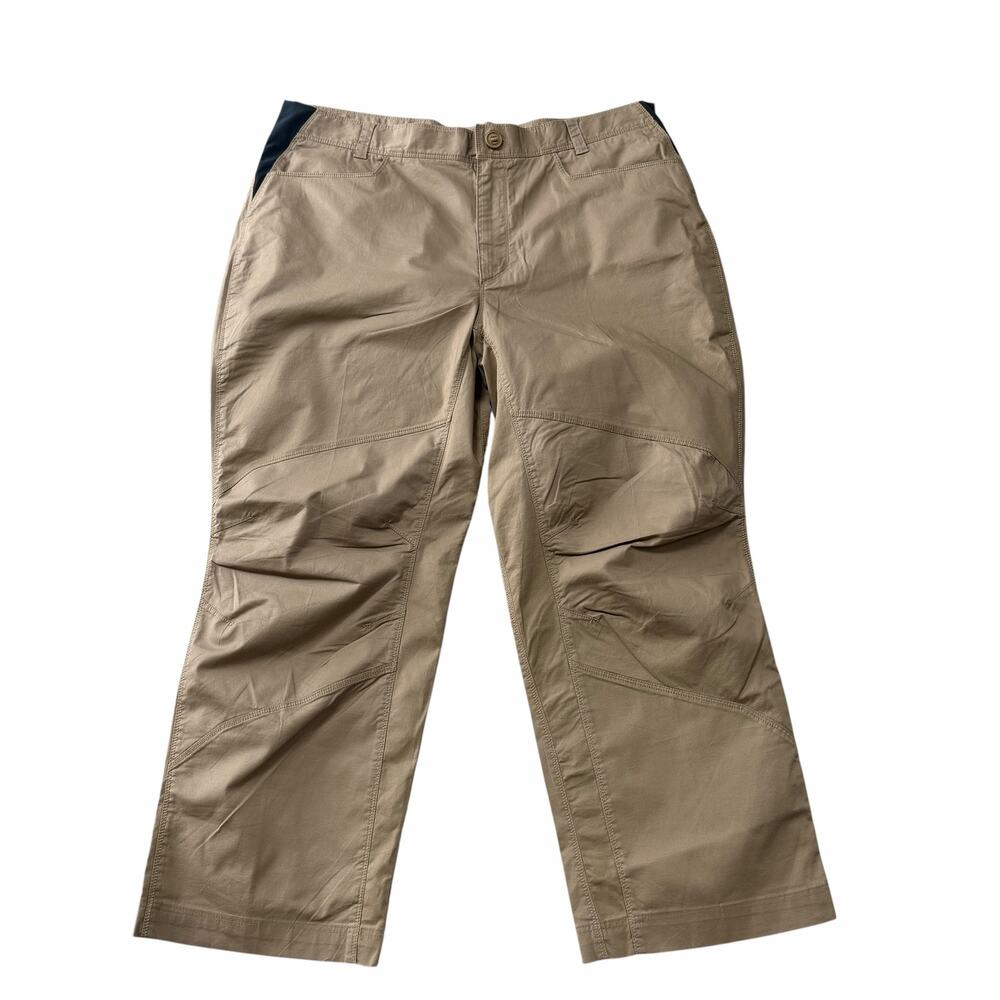 The North Face Hiking Utility Pants Men's XL 38x28 Tan Articulated Knees Outdoor